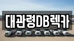 대관령DB렉카