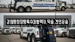 강원평창장평특수대형렉카,탁송,견인운송
