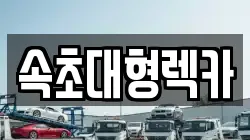 속초대형렉카