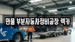 만물 부분자동차정비공장 렉카