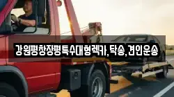 강원평창장평특수대형렉카,탁송,견인운송