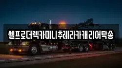 셀프로더렉카미니추레라카캐리어탁송