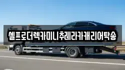 셀프로더렉카미니추레라카캐리어탁송