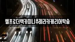 셀프로더렉카미니추레라카캐리어탁송