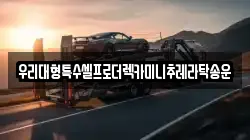 우리대형특수셀프로더렉카미니추레라탁송운