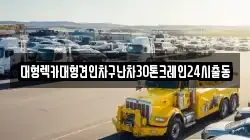 대형렉카대형견인차구난차30톤크레인24시출동