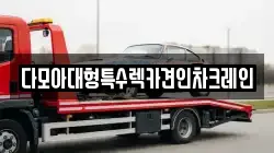 다모아대형특수렉카견인차크레인