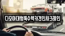다모아대형특수렉카견인차크레인