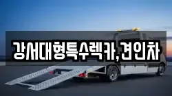 강서대형특수렉카,견인차