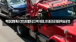 백마대형특수견인차셀프로더렉카미니추레라지게차탁송운반