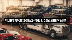 백마대형특수견인차셀프로더렉카미니추레라지게차탁송운반