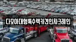 다모아대형특수렉카견인차크레인