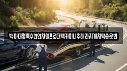 백마대형특수견인차셀프로더렉카미니추레라지게차탁송운반
