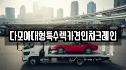 다모아대형특수렉카견인차크레인