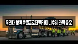 우리대형특수셀프로더렉카미니추레라탁송운