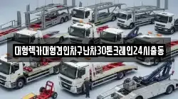 대형렉카대형견인차구난차30톤크레인24시출동