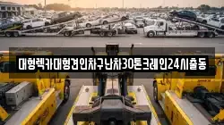 대형렉카대형견인차구난차30톤크레인24시출동