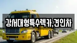 강서대형특수렉카,견인차