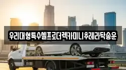 우리대형특수셀프로더렉카미니추레라탁송운