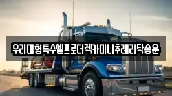 우리대형특수셀프로더렉카미니추레라탁송운