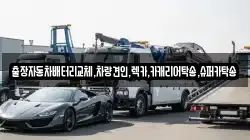 출장자동차배터리교체,차량견인,렉카,카캐리어탁송,슈퍼카탁송