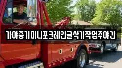 가야중기미니포크레인굴삭기작업주야간