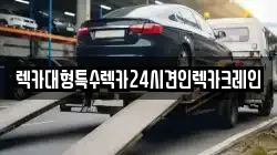 렉카대형특수렉카24시견인렉카크레인