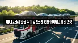 미니포크레인굴삭기덤프크레인스카이펌프카바브켓