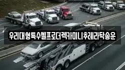 우리대형특수셀프로더렉카미니추레라탁송운