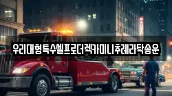 우리대형특수셀프로더렉카미니추레라탁송운