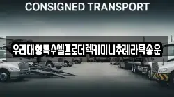 우리대형특수셀프로더렉카미니추레라탁송운