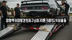 대형렉카대형견인차구난차30톤크레인24시출동