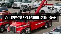 우리대형특수셀프로더렉카미니추레라탁송운
