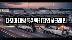 다모아대형특수렉카견인차크레인