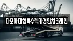 다모아대형특수렉카견인차크레인