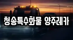 청송특수화물 양주레카