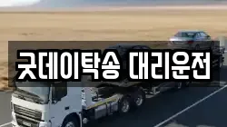 굿데이탁송 대리운전