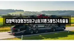 대형렉카대형견인차구난차30톤크레인24시출동