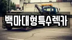 백마대형특수렉카
