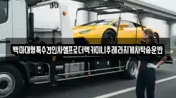 백마대형특수견인차셀프로더렉카미니추레라지게차탁송운반