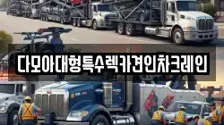 다모아대형특수렉카견인차크레인