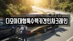 다모아대형특수렉카견인차크레인