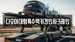 다모아대형특수렉카견인차크레인