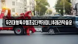 우리대형특수셀프로더렉카미니추레라탁송운