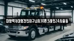 대형렉카대형견인차구난차30톤크레인24시출동