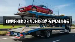 대형렉카대형견인차구난차30톤크레인24시출동
