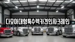 다모아대형특수렉카견인차크레인