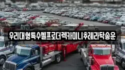 우리대형특수셀프로더렉카미니추레라탁송운