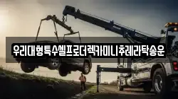 우리대형특수셀프로더렉카미니추레라탁송운