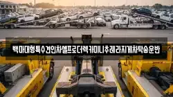백마대형특수견인차셀프로더렉카미니추레라지게차탁송운반